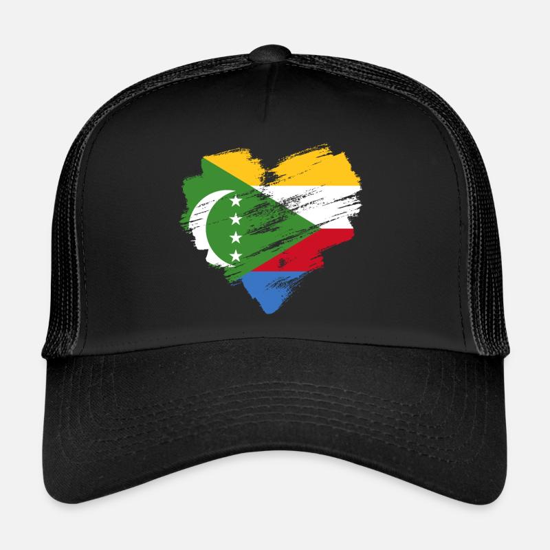 Comores - Casquette trucker  - noir/noir