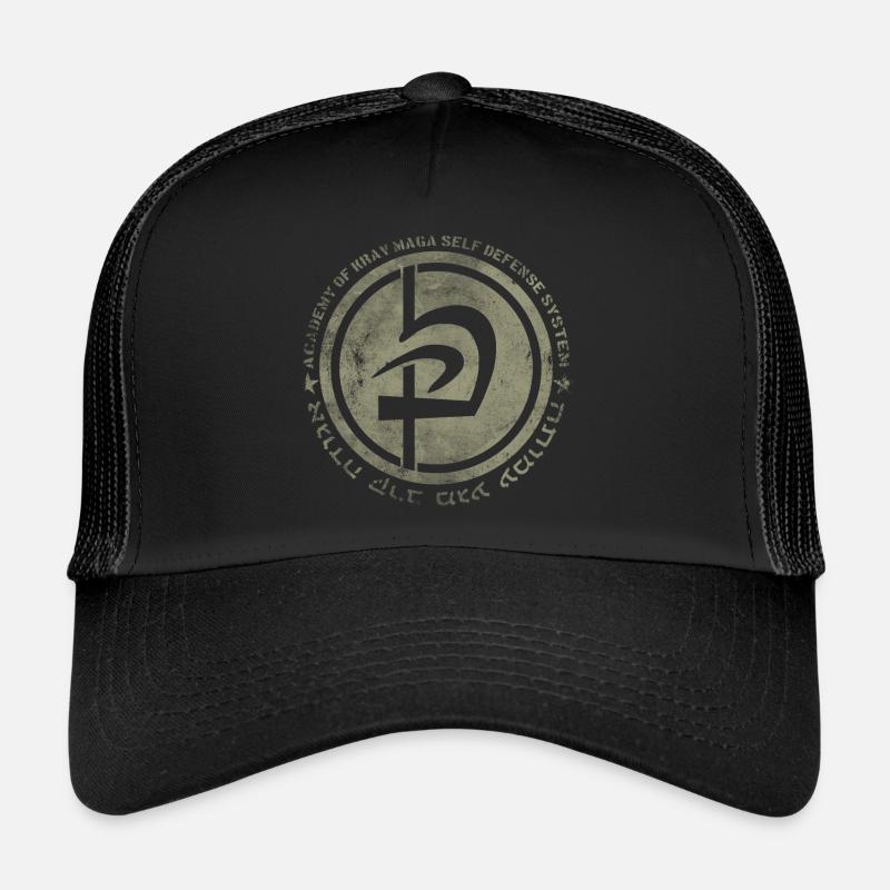 Krav Maga Militärverteidigung Armee Gym - Trucker Cap - Schwarz/Schwarz