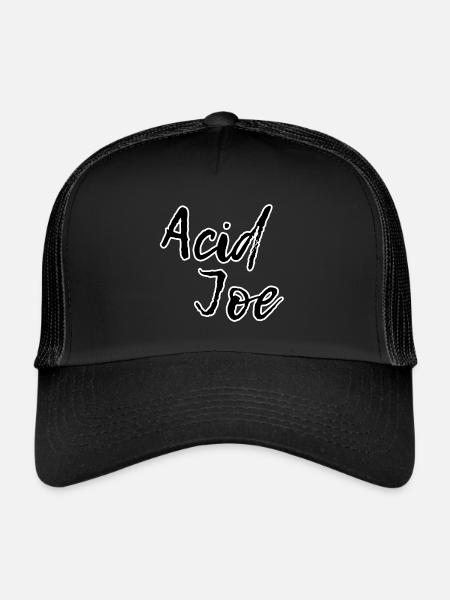 Acid Joe - Casquette trucker  - noir/noir - Devant