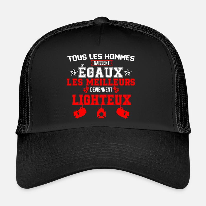 MEILLEUR LIGHTEUX - Casquette trucker  - noir/noir