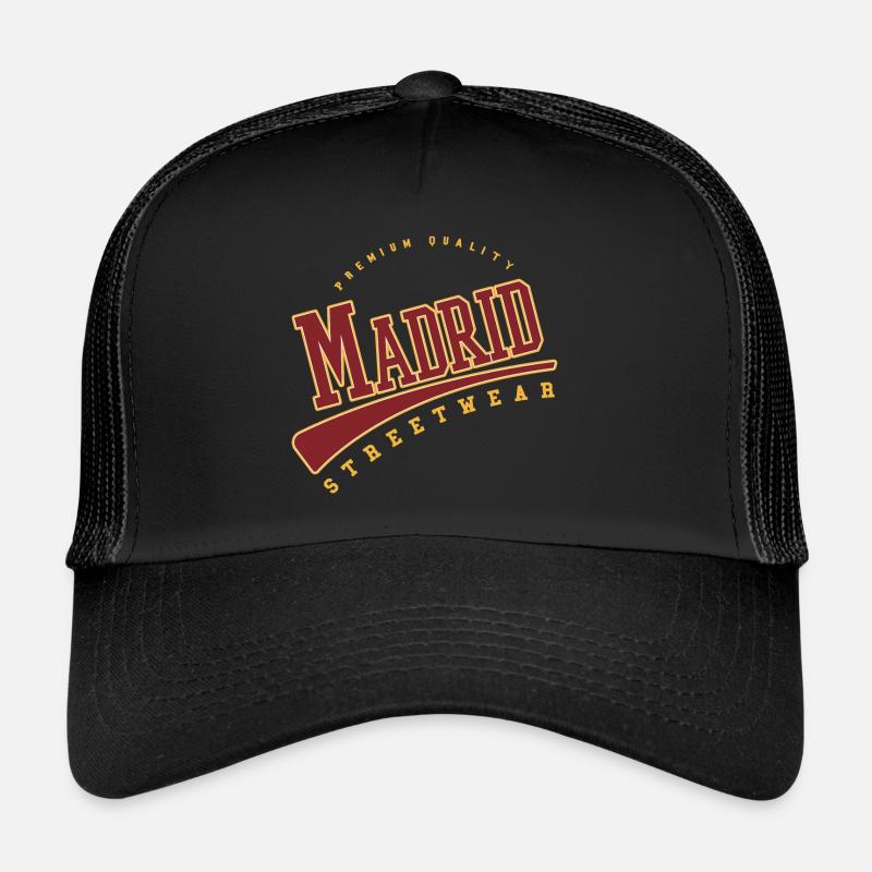 Madrid Espagne Collège Style Lycée Casquette trucker 