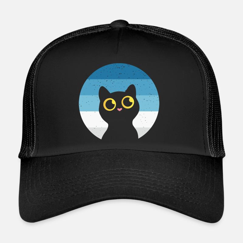 Chat Rétro Casquette trucker 