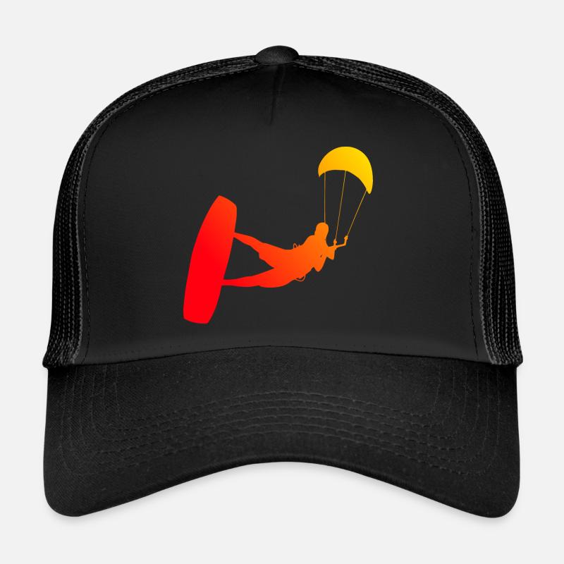 Kite Kitesurf Hommes Kitesurf Kitesurf Kitesurf Kitesurf - Casquette trucker - noir/noir
