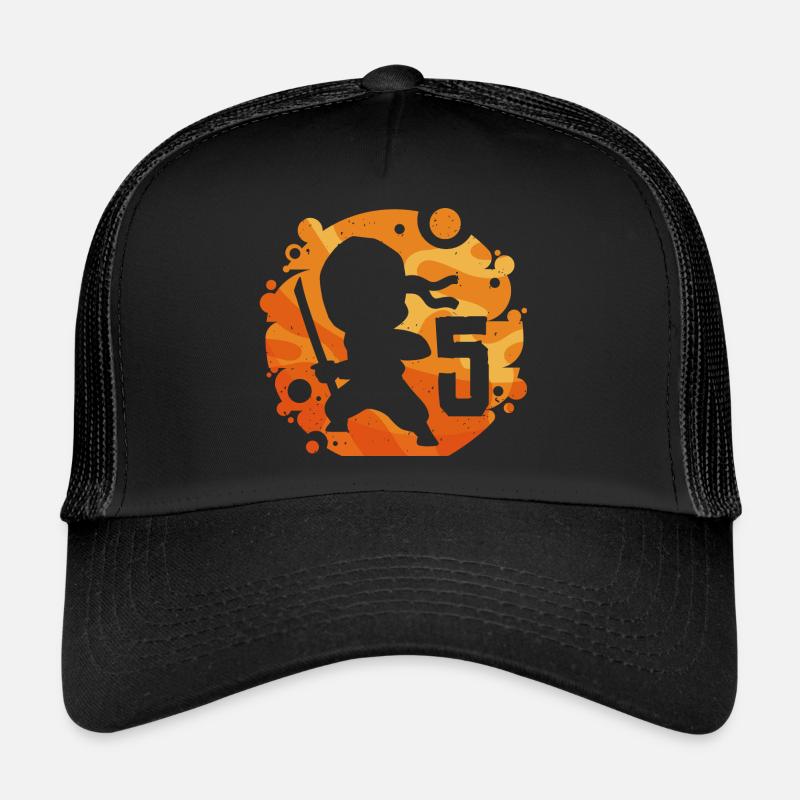 Ninja Fighter Birthday Boy 5 ans Casquette trucker 