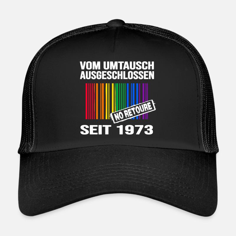 1973 geburtstag lgbt regenbogen pride birthday Trucker Cap