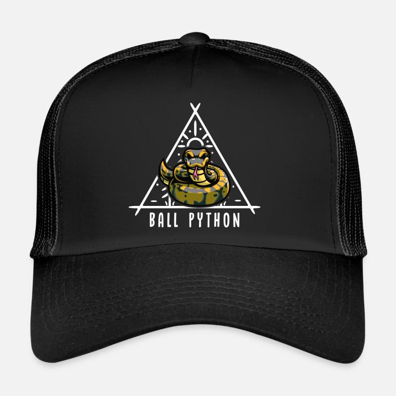 Ball Python Snake Propriétaire Mignon Pet Snake Casquette trucker 