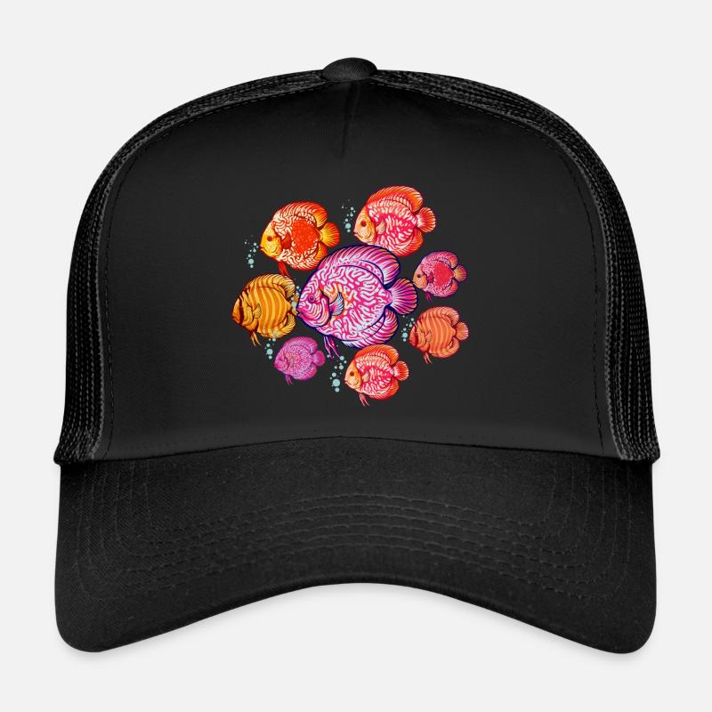 Diskusfisch Aquarium Fischhalter Trucker Cap