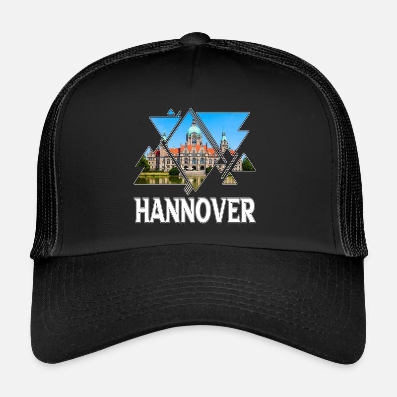 Hanover Germany City Skyline Home Love Trucker Cap