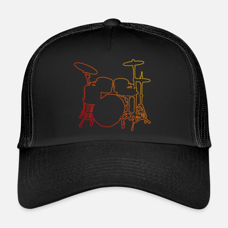 Percussionist Drummer Drum Kit Drummer Trucker Cap