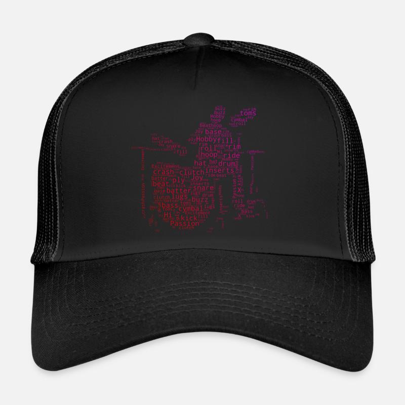 Drummer Drum Kit Drumming Trucker Cap