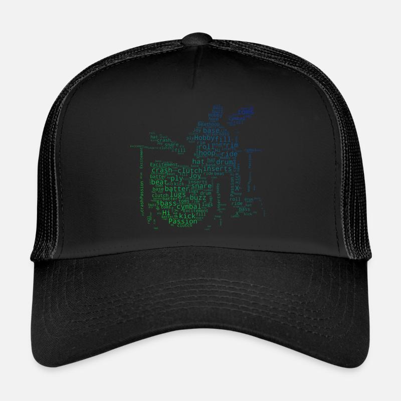 Percussionniste Drum Kit Drumming Casquette trucker 
