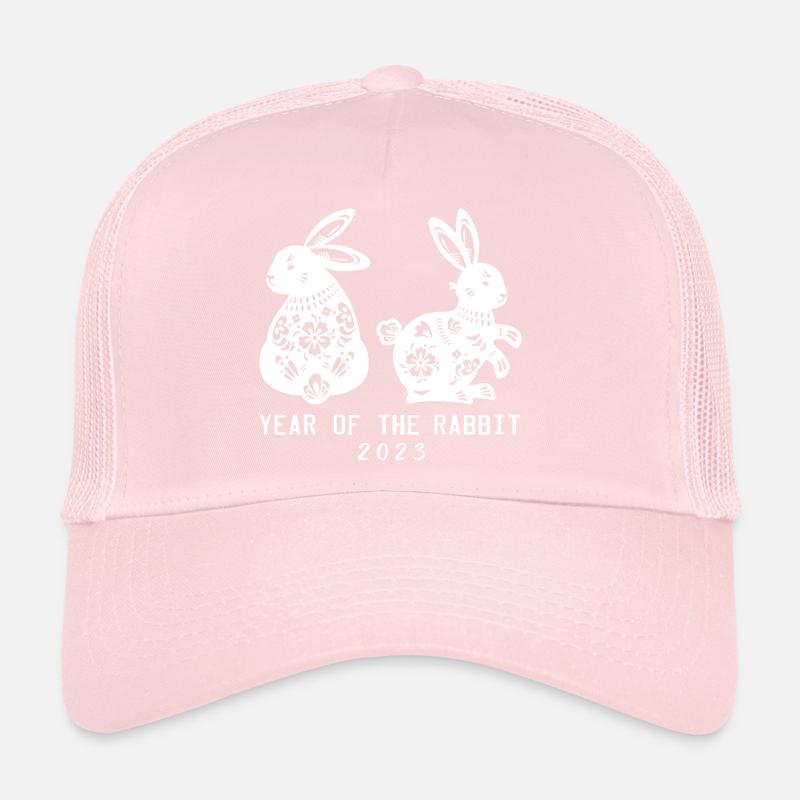 Joyeux Nouvel An chinois 2023 Année du Lapin Casquette trucker 