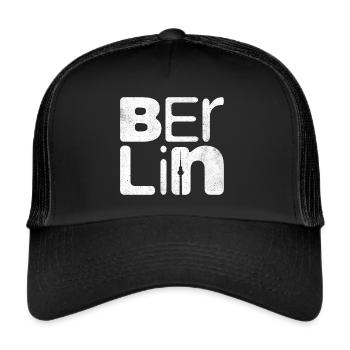 Berlin Souvenir Kreuzberg Capital Berlin - Trucker Cap - black/black - Front