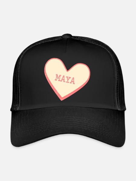 Maya - Trucker Cap - Schwarz/Schwarz - Vorne