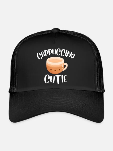 Cappuccino Cutie - Trucker Cap - Schwarz/Schwarz