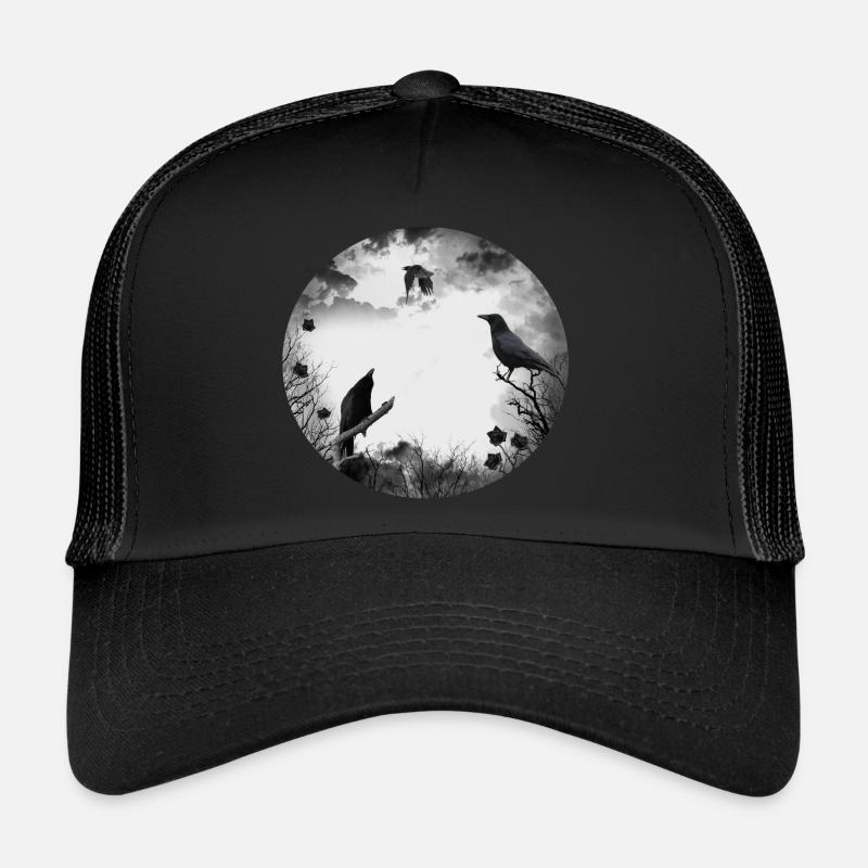 Gothic, crows, ravens Trucker Cap