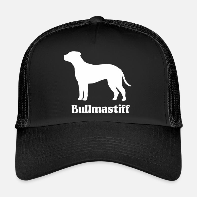 Bullmastiff Silhouette Trucker Cap