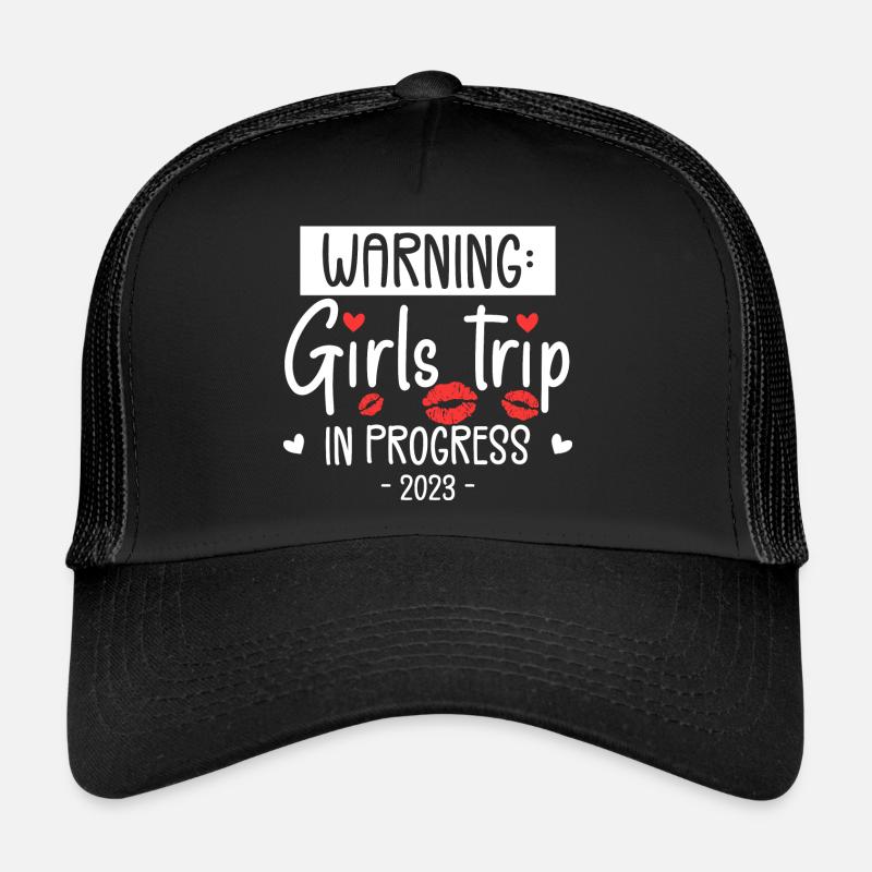 Warning Girls Trip In Progress 2023 Casquette trucker 