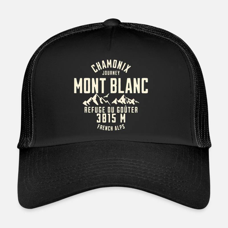 Chamonix journey Base camp - Casquette trucker  - noir/noir