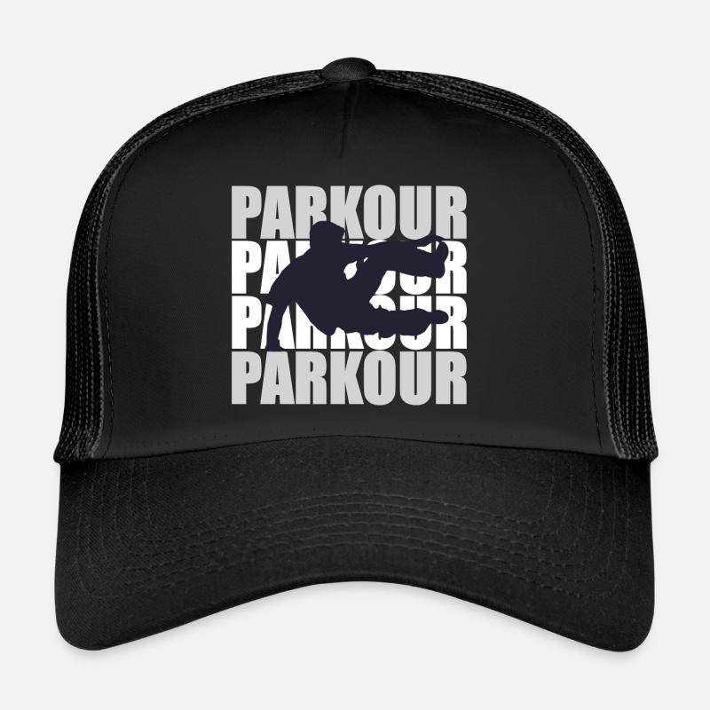 Parkour - Trucker Cap - Schwarz/Schwarz