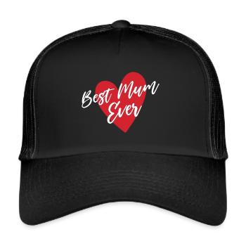 Best Mum Ever - Trucker Cap - black/black - Front