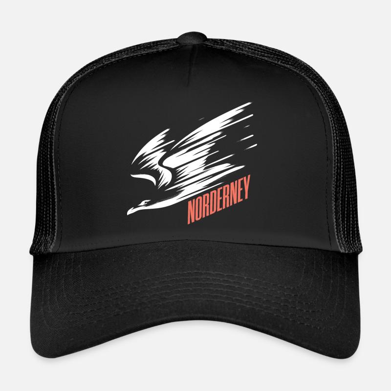 Norderney Sturzflug Tiefflieger Möwe Urlaub T-Shir Casquette trucker 