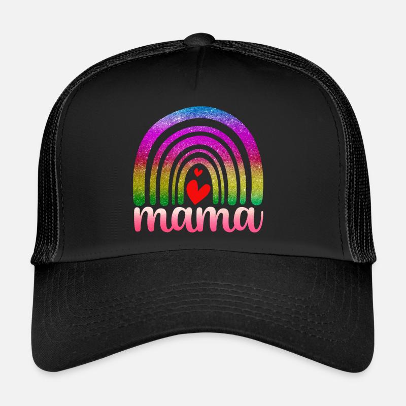 Rainbow Mom Trucker Cap