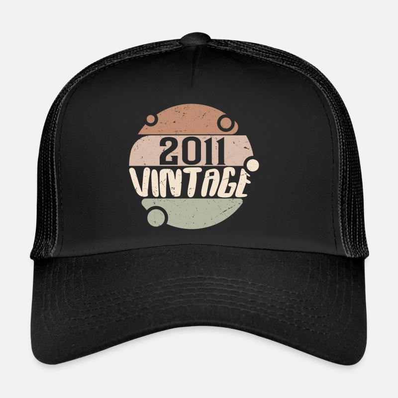 Vintage 2011 Cadeaux rétro 2011 millésime 2011 Casquette trucker 