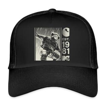 MTV Astronaut Est. 1981 Cool Design - Trucker Cap - black/black - Front