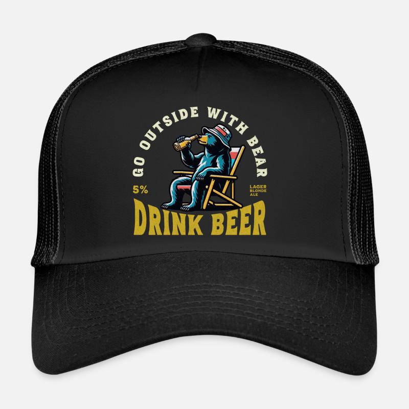 Trinkender Bär Trucker Cap