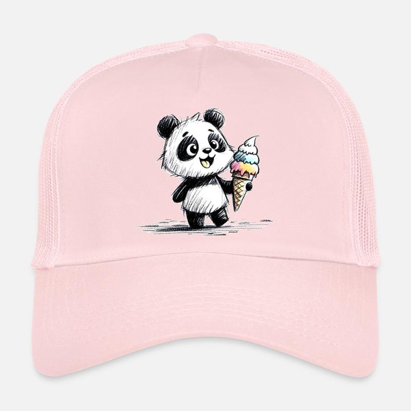 Panda mit Eis Trucker Cap