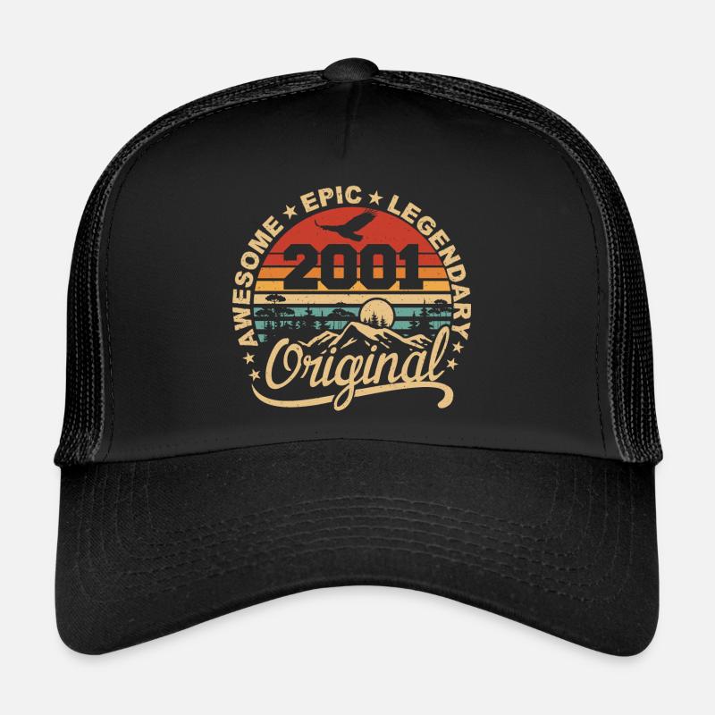 Original 2001 Retro 2001 Geburtstagsgeschenk 2001 Trucker Cap