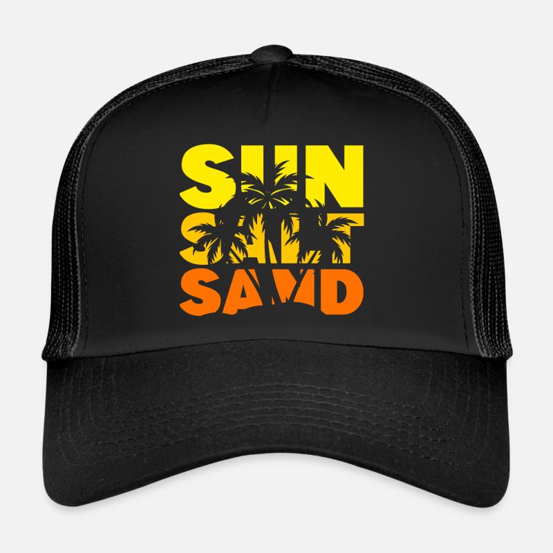 Soleil, sel, sable - vacances à la mer Casquette trucker 