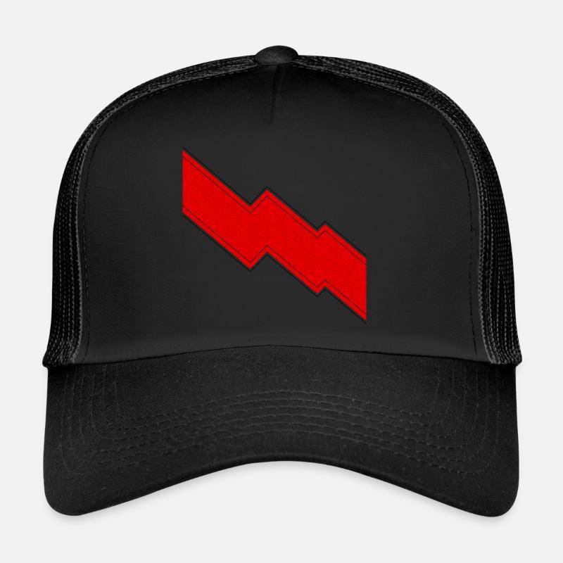 Cadeau de signe d’éclair rouge Casquette trucker 