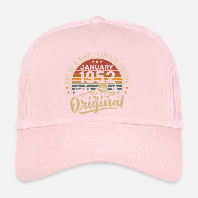 Janvier 1952 | Anniversaire Nées En Janvier 1952 Casquette trucker 