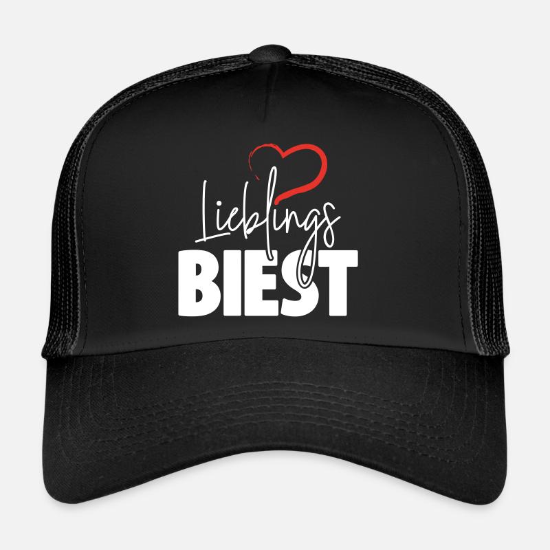 Lieblingsbiest - Trucker Cap - Schwarz/Schwarz