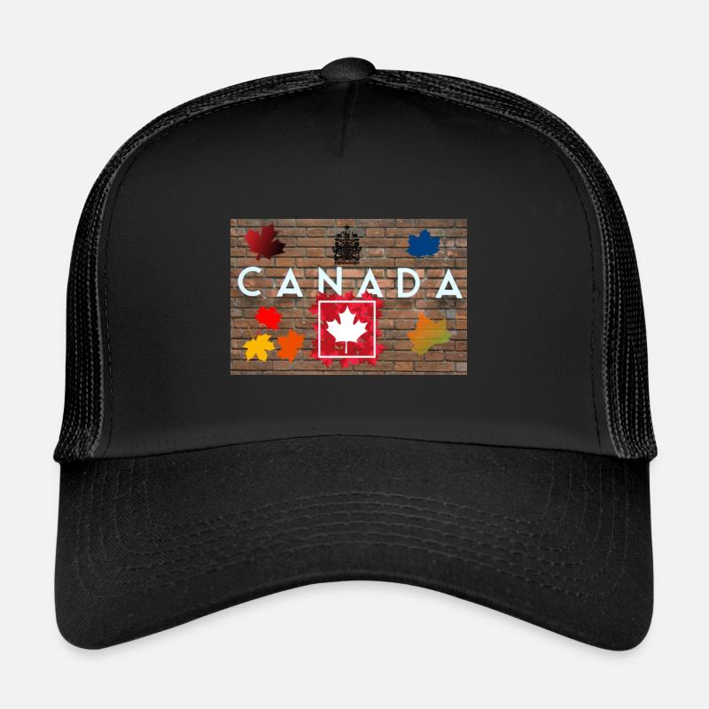 Canada, feuille d’érable. Casquette trucker 