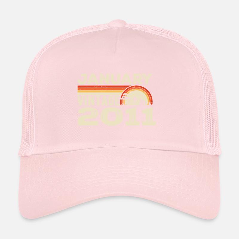 Janvier 2011 Vintage Anniversaire 2011, Né en 2011 Casquette trucker 