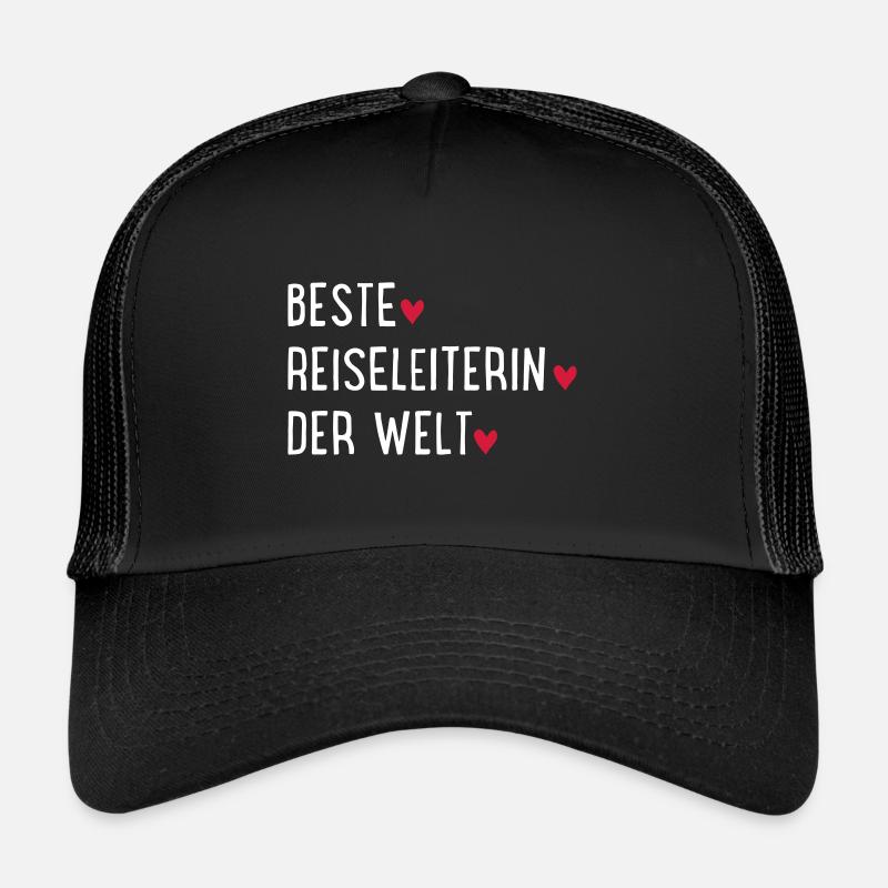 beste reiseleiterin - Trucker Cap - Schwarz/Schwarz