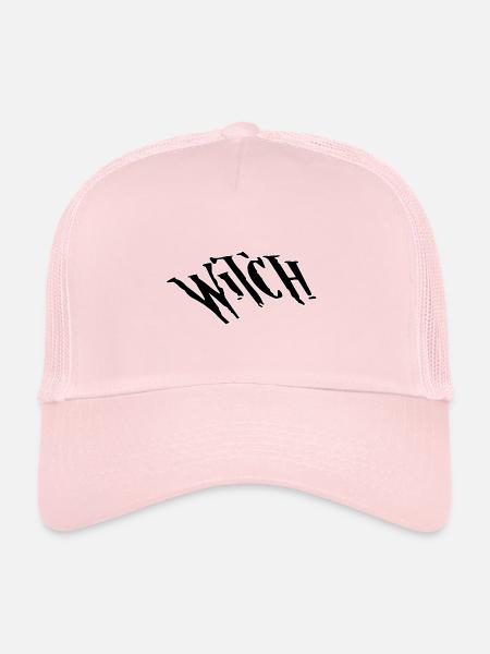 Sorcière - Casquette trucker  - rose pâle - Devant