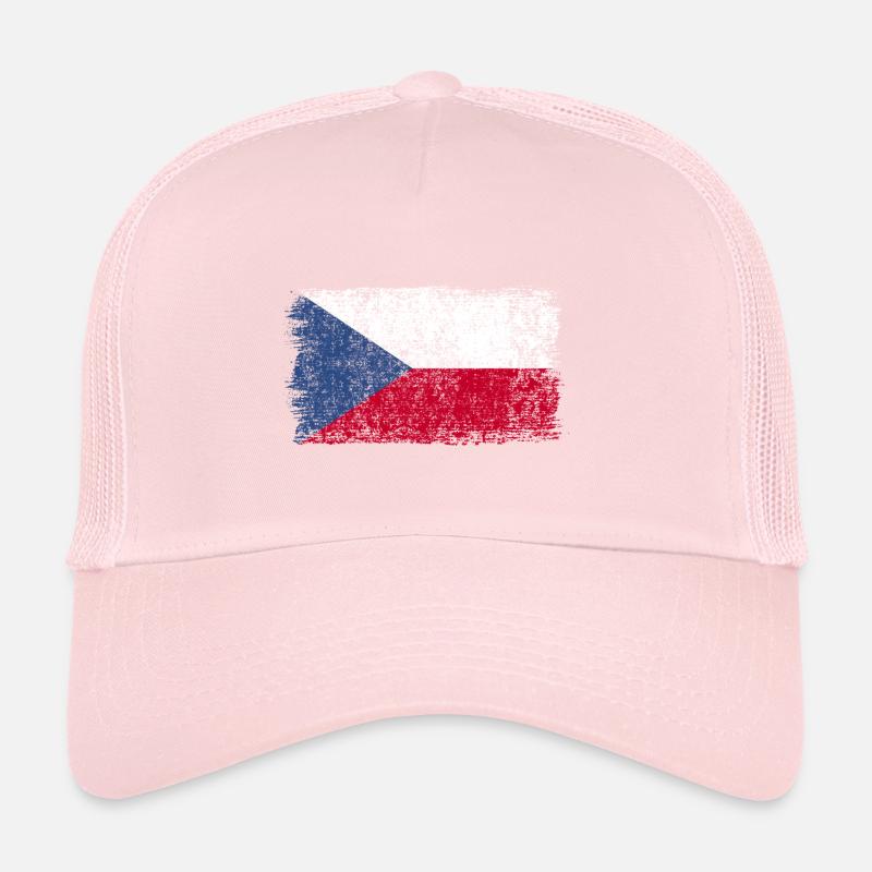 Drapeau tchèque République tchèque Casquette trucker 