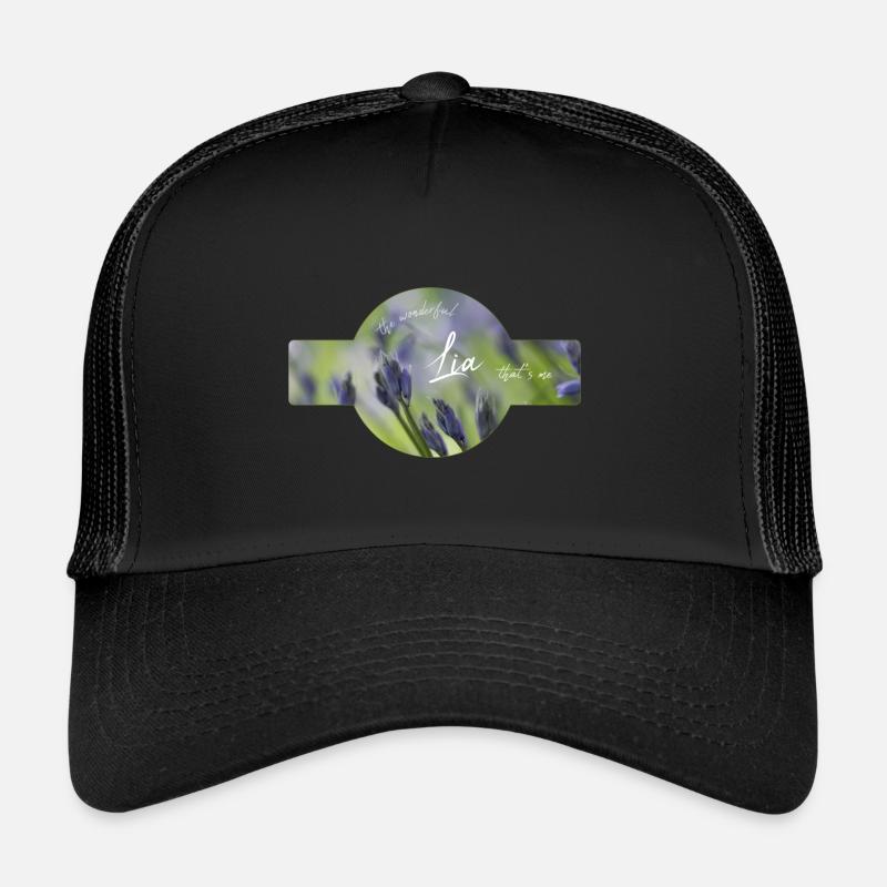 Lia Geburtstag Lia - Trucker Cap - Schwarz/Schwarz