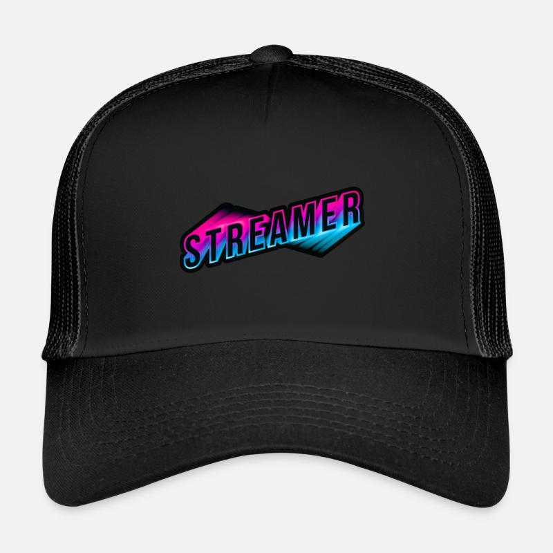 Streamer 3D Neon Schriftzug Trucker Cap