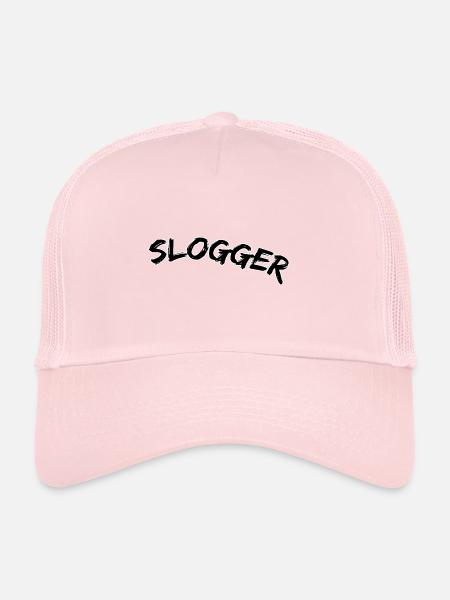 Sloger - Casquette trucker  - rose pâle - Devant