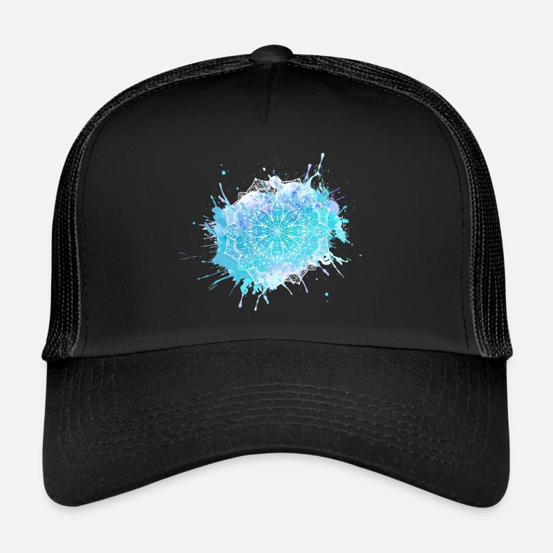 Mandala - Trucker Cap - Schwarz/Schwarz