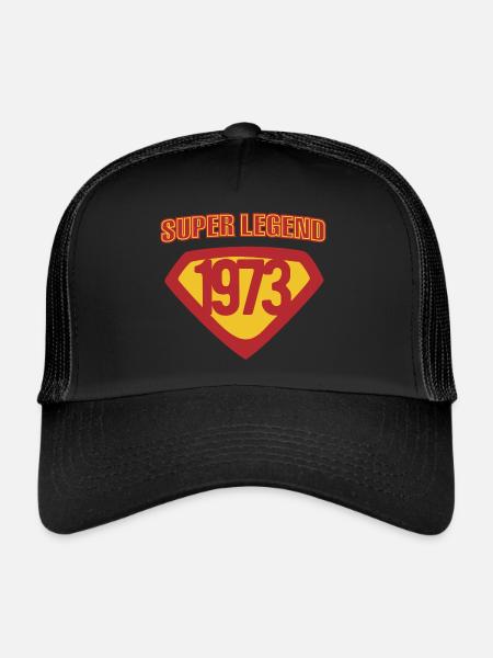 Super Legend 1973 - Trucker Cap - Schwarz/Schwarz