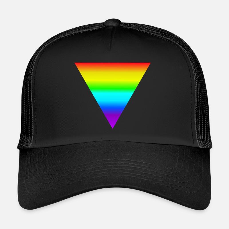 Triangle arc-en-ciel Casquette trucker 