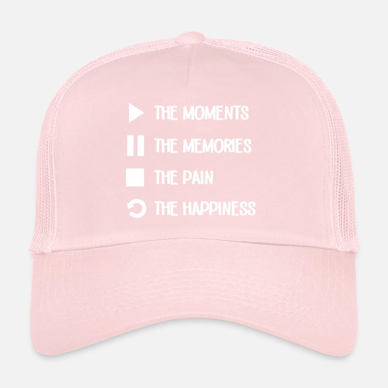 Play Pause Stop Repeat Music Trucker Cap