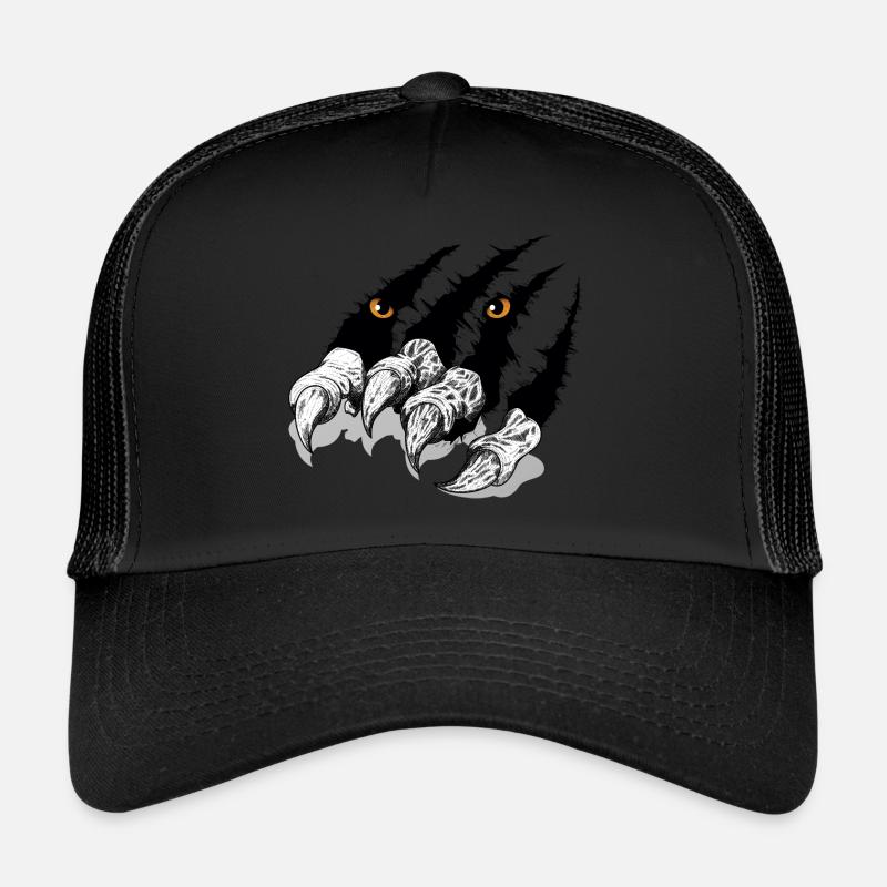 griffes oeil - Casquette trucker  - noir/noir