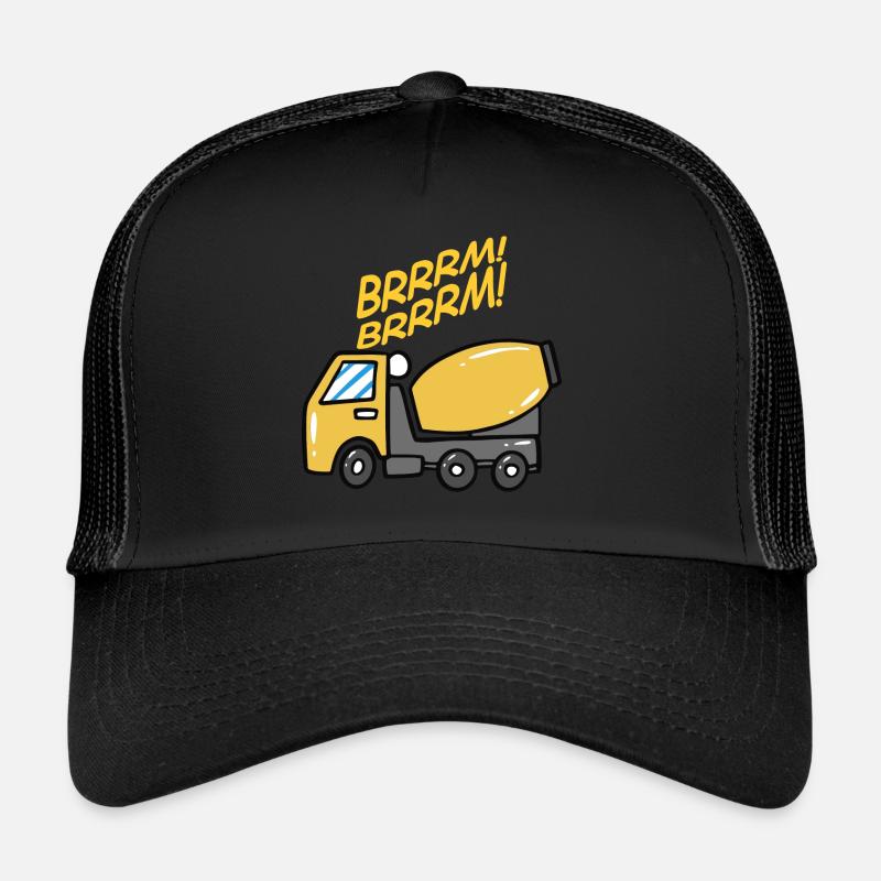 Excavator Construction Site Construction Machine Concrete Mixer Gift Trucker Cap